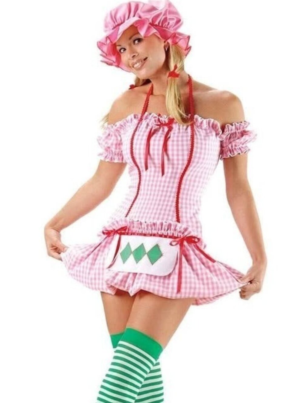 Vintage Leg Avenue Strawberry Shortcake Costume Small Includes the Hat